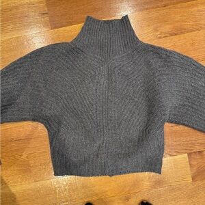 Theory Charcoal Turtleneck Sweater